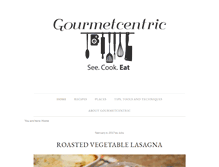 Tablet Screenshot of gourmetcentric.com
